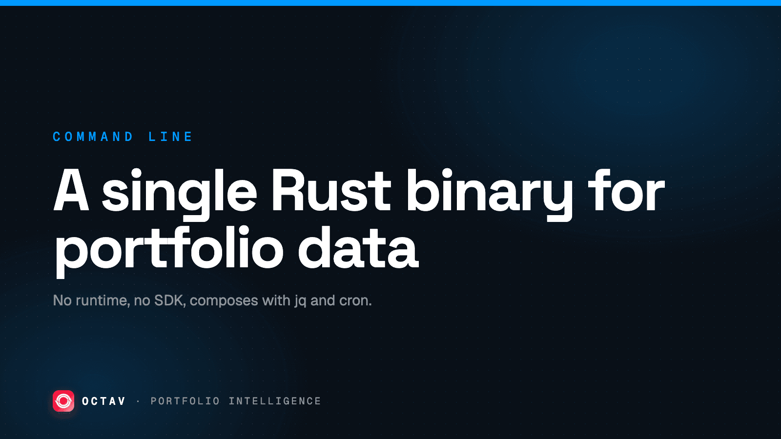 Banner: A single Rust binary for portfolio data