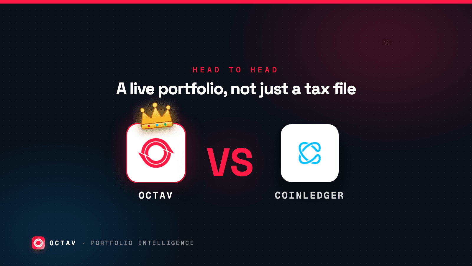 Banner: Octav vs CoinLedger — a tax tool is not a portfolio API