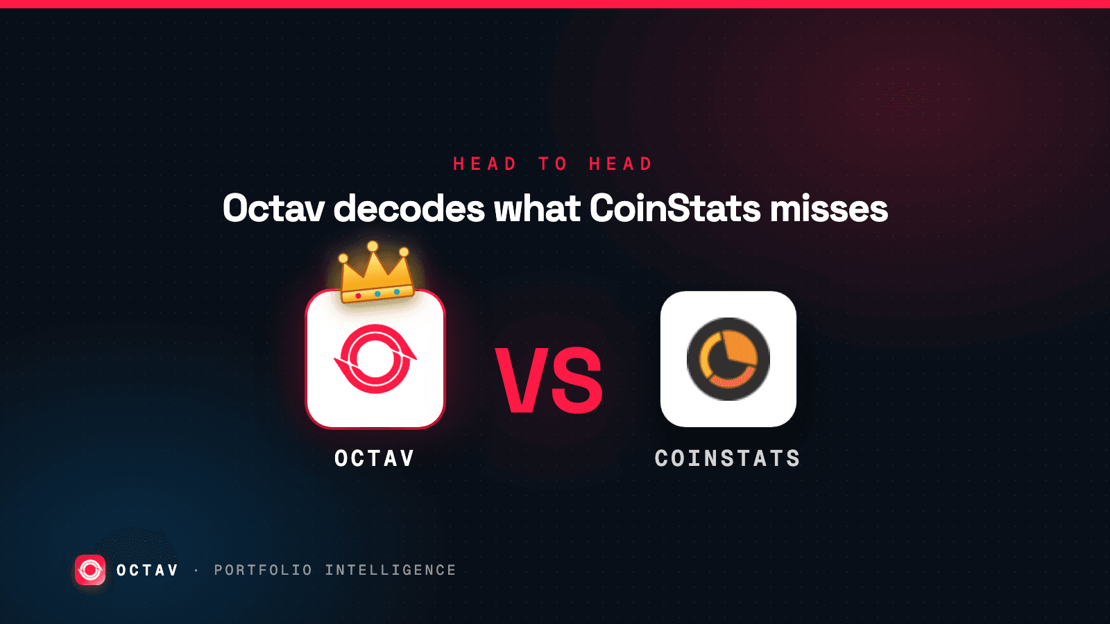 Banner: Octav vs CoinStats — breadth is not accuracy