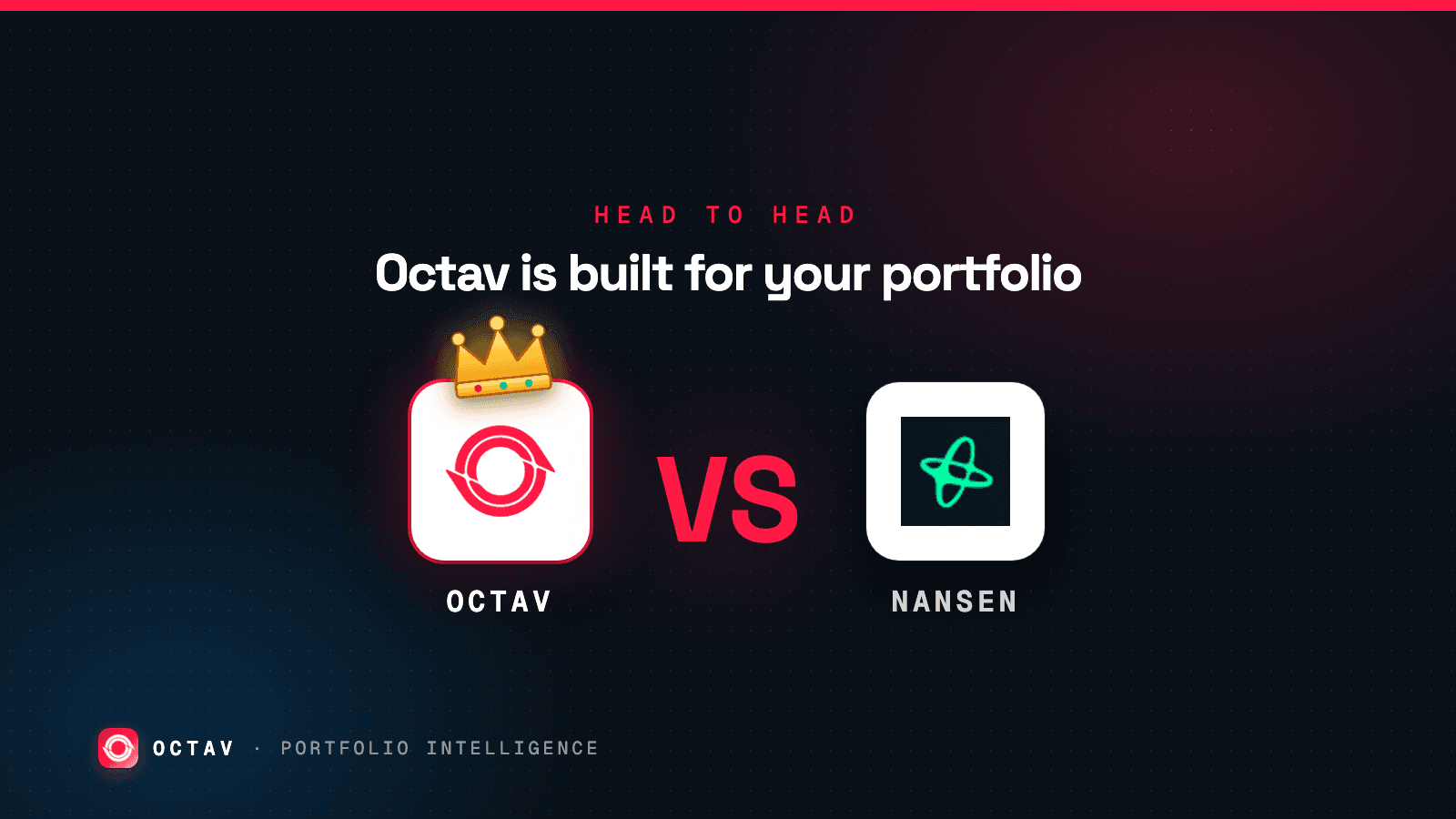 Banner: Octav vs Nansen — analytics is not a portfolio