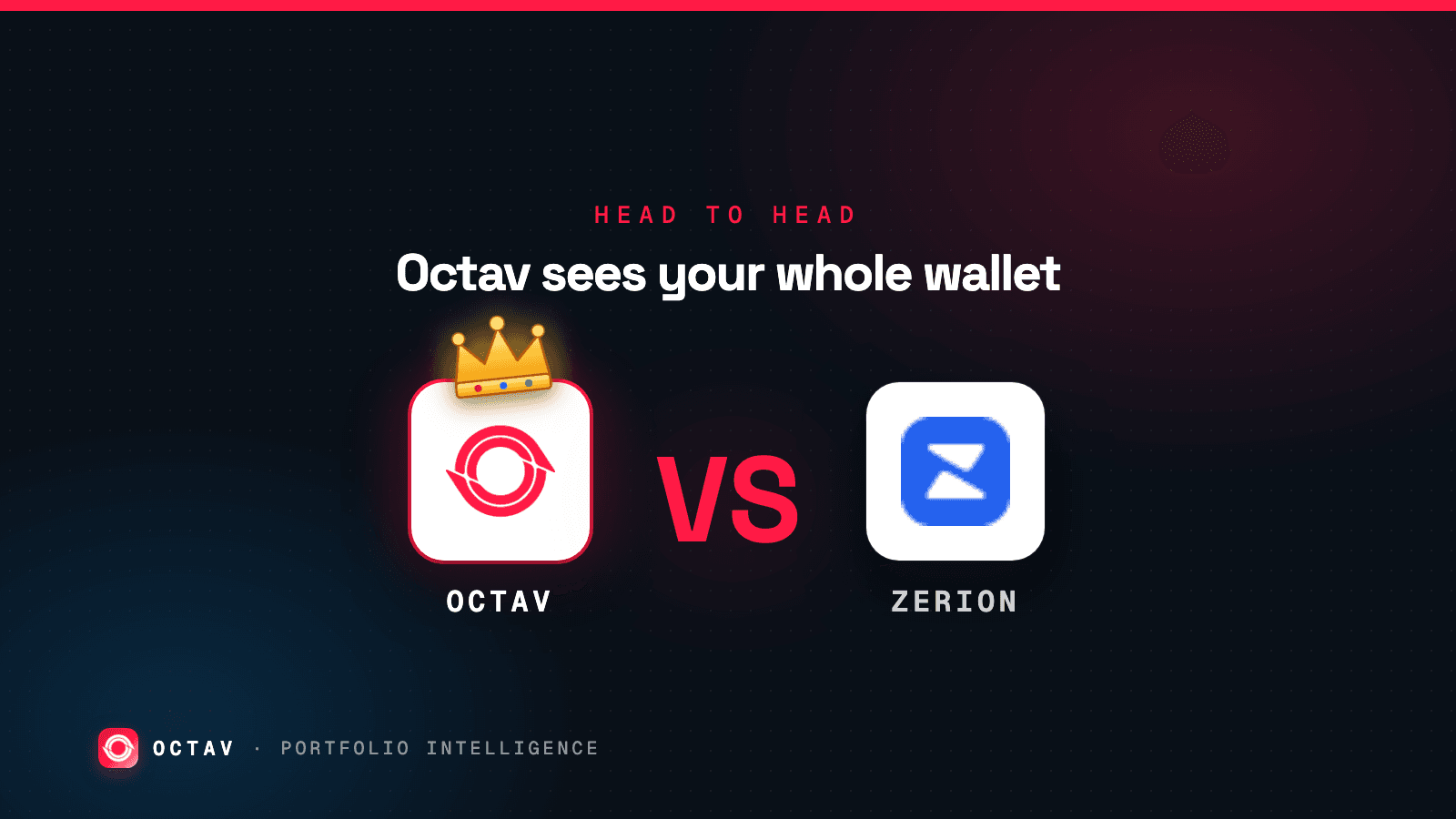 Banner: Octav vs Zerion — coverage 48 is the catch